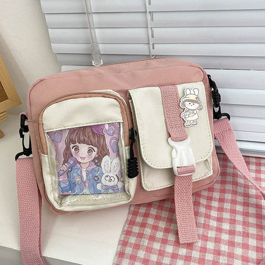 Women's Korean Vintage Style Cute Gentle Transparent Crossbody Bags