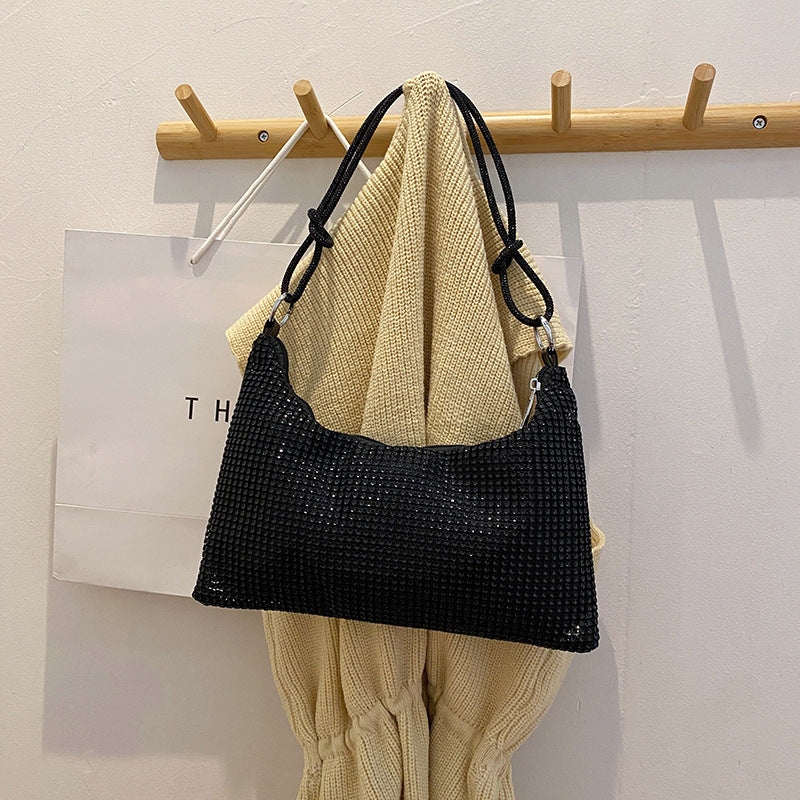 Women's Personalized Diamond Trendy Fashion Western Style Shoulder Bags