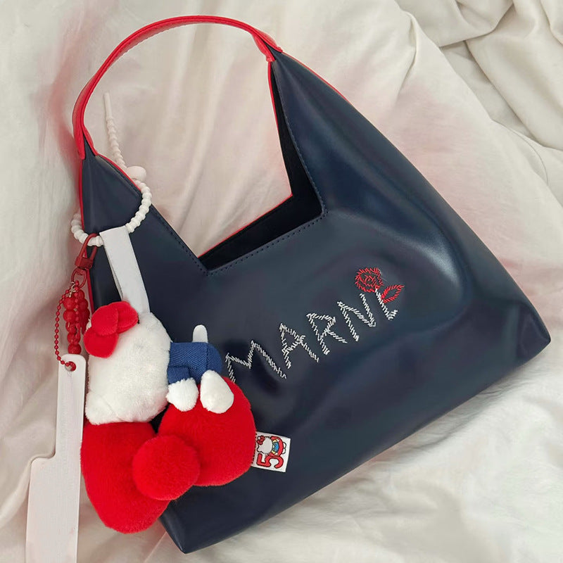 Versatile Children's Letters Color Matching Clutch Handbags