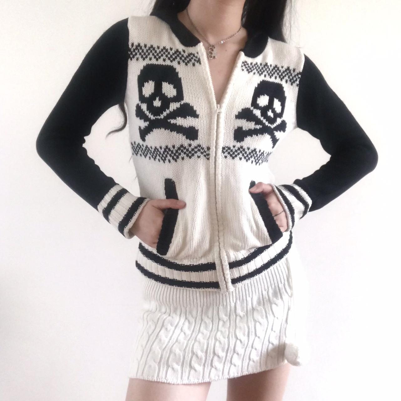 Women's Skull Slimming Hooded Temperament Leisure Sweaters