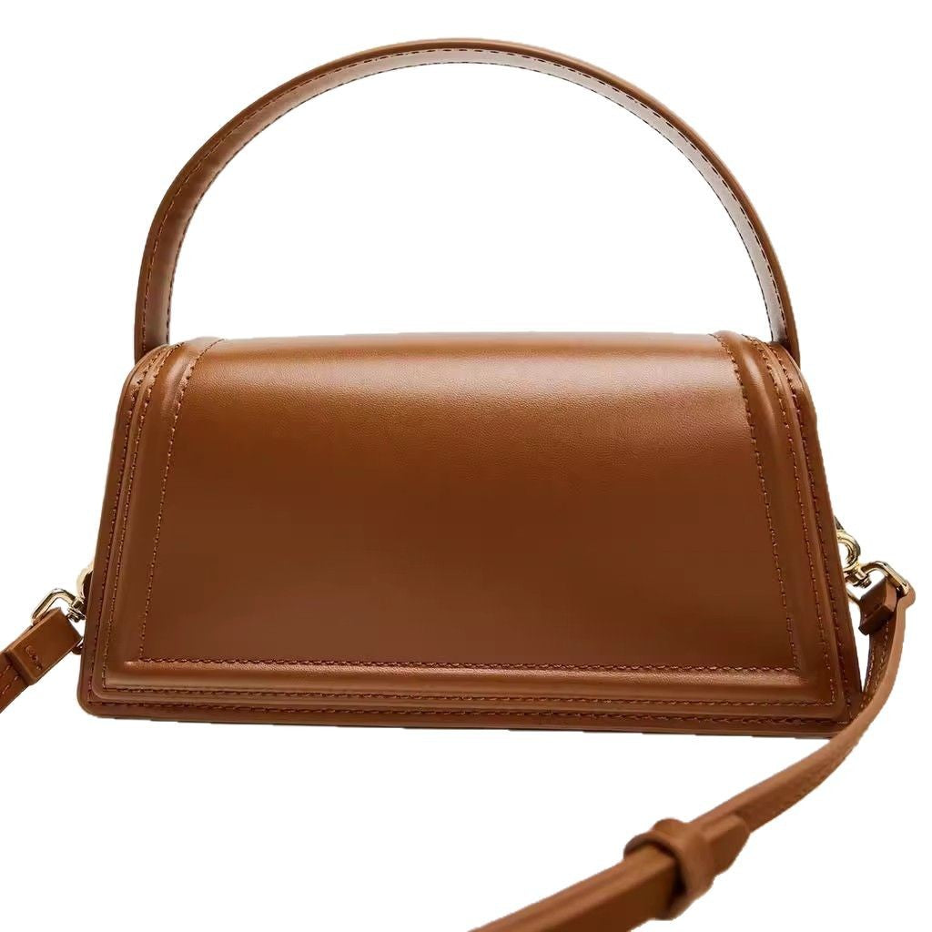 Graceful Women's Brown City Portable Flap Crossbody Bags