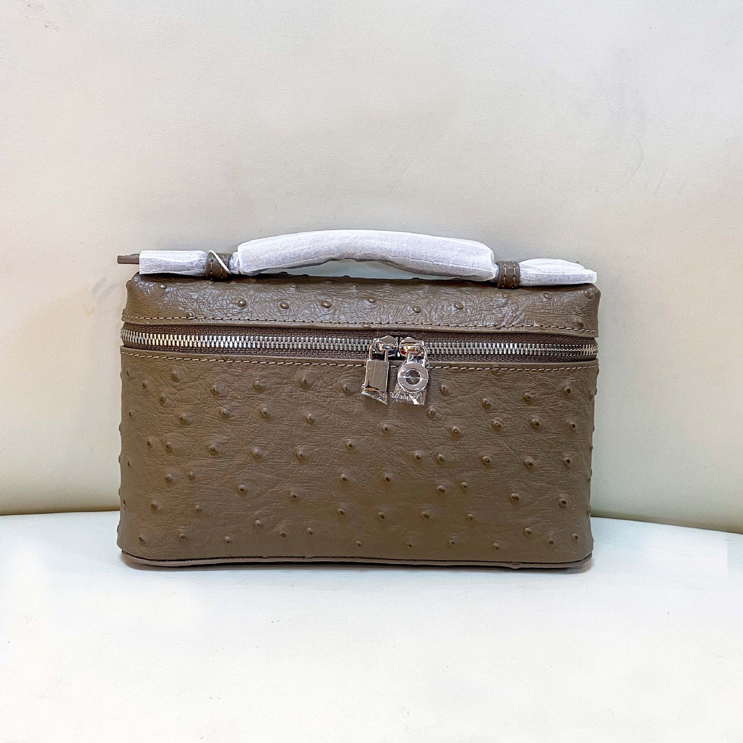 Women's Grain Cowhide Lunch Box High-grade Portable Small Square Bags