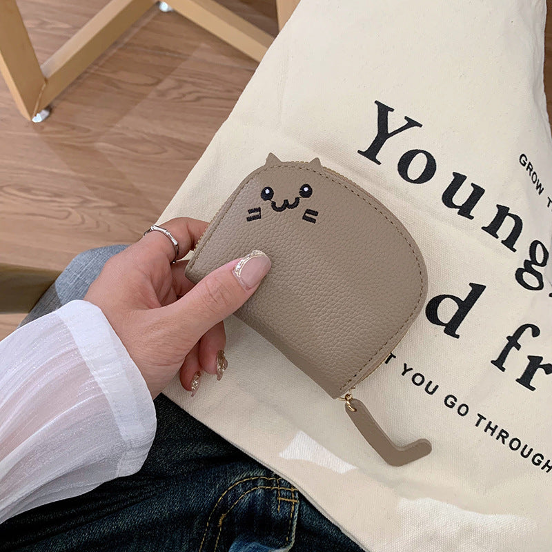 Women's Cute Multiple Slots Advanced Cartoon Change Ladies Wallets