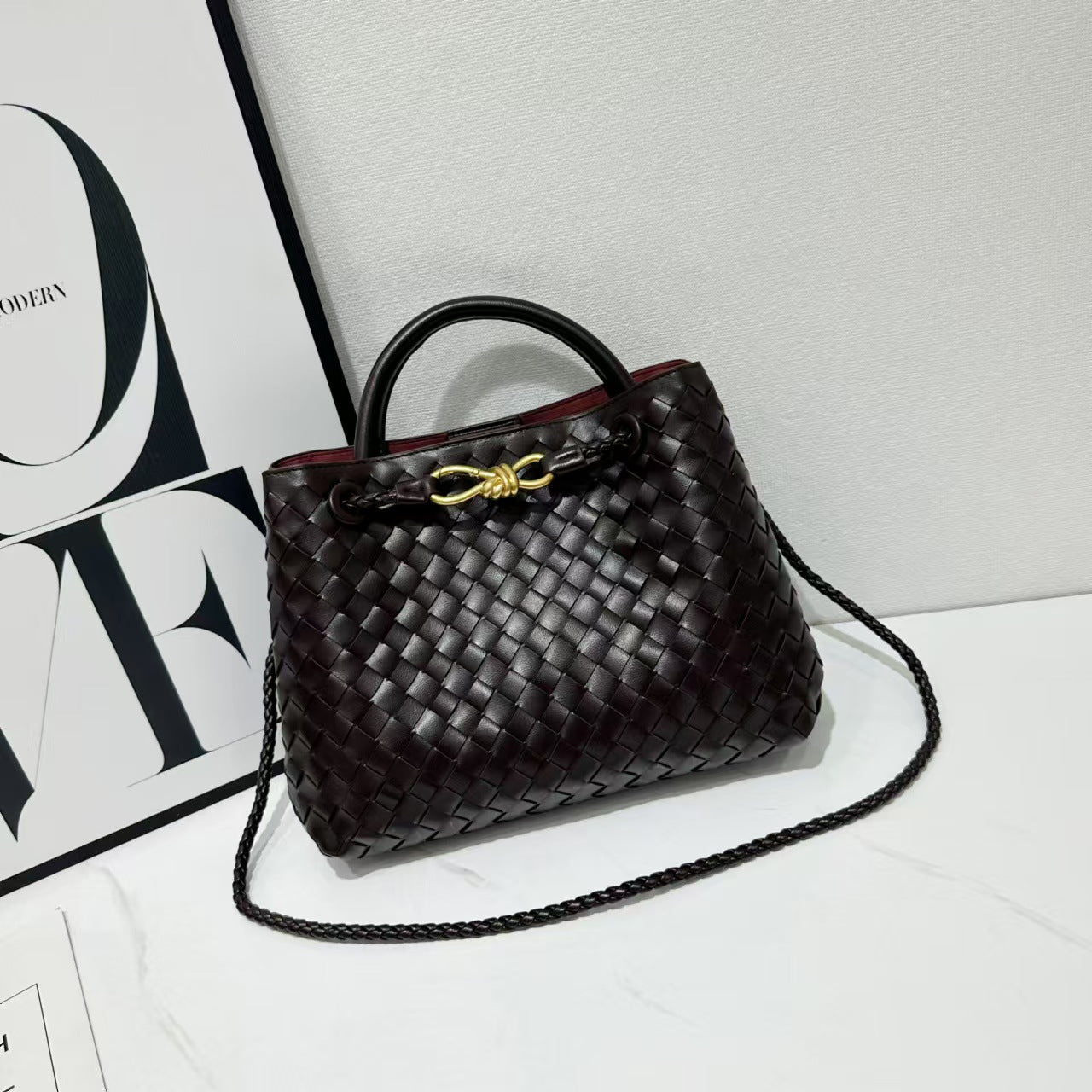 Women's Weaving Fashion High Sense Commuter Large Evening Bags