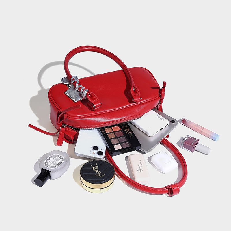 Good-looking Fashion Bow Baguette Love Ornaments French Strap Bags