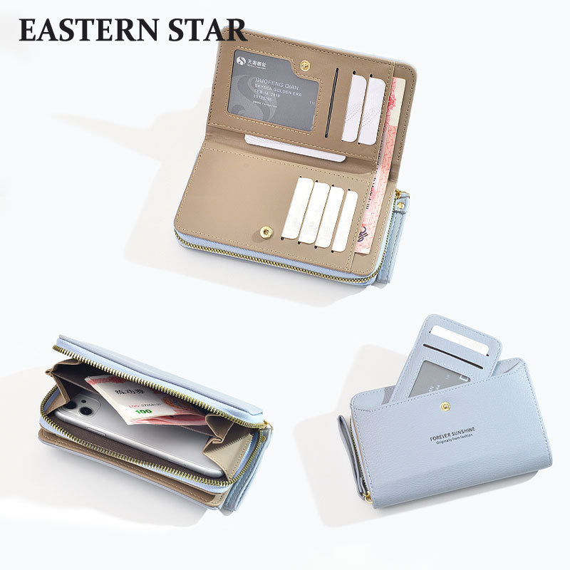 Korean Fashion Female Long Zip Simple Ladies Wallets
