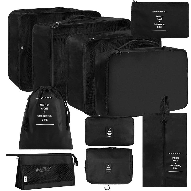 Korean Buggy Set Large Capacity Clothing Shoes Cosmetics Travel Bags