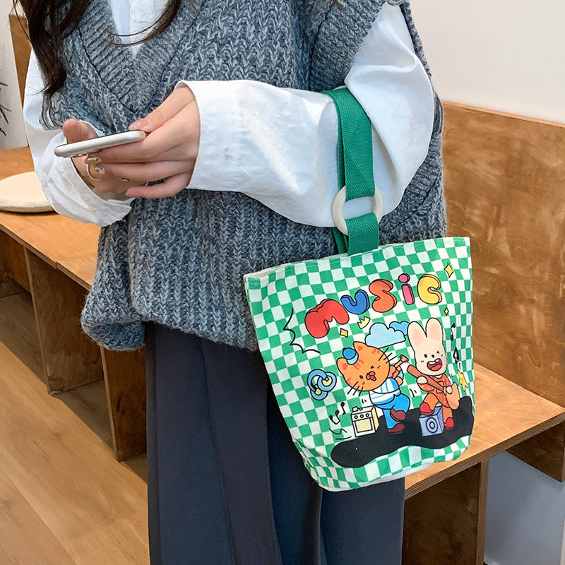 Korean Style Commuter Canvas Cute Cloth Handbags