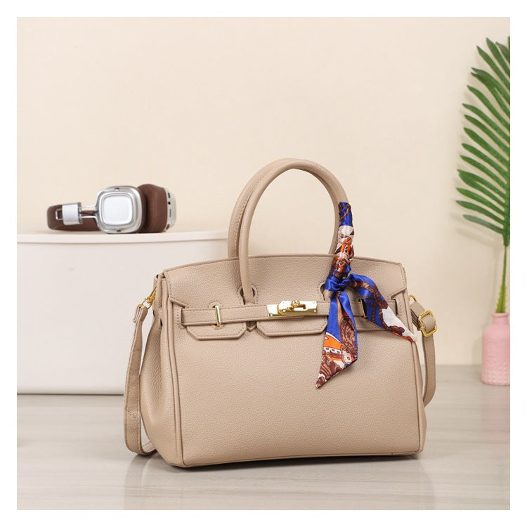 Versatile Women's Kelly Silk Scarf Twist Crossbody Bags