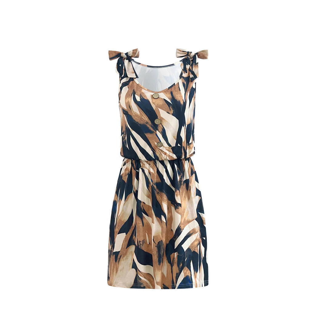 Women's Geometric Printed Summer Style Fashionable For Vests