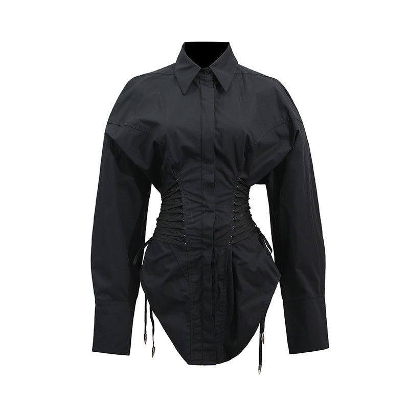 Women's Fashion Casual Shirt Autumn Slimming High-grade Blouses
