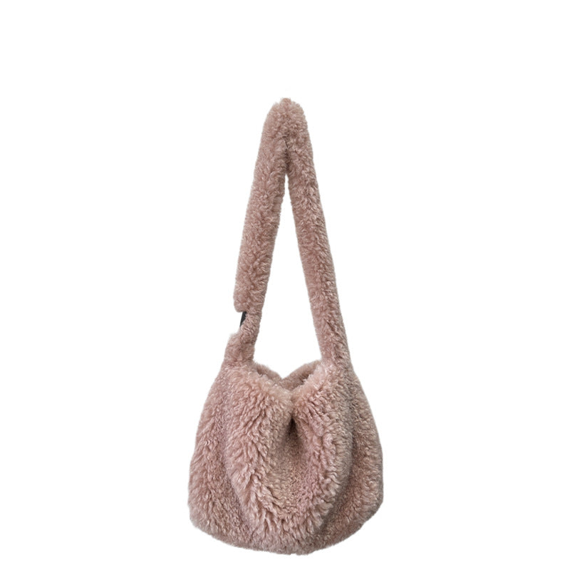 Charming Classic Cloud Large Capacity Plush Shoulder Bags