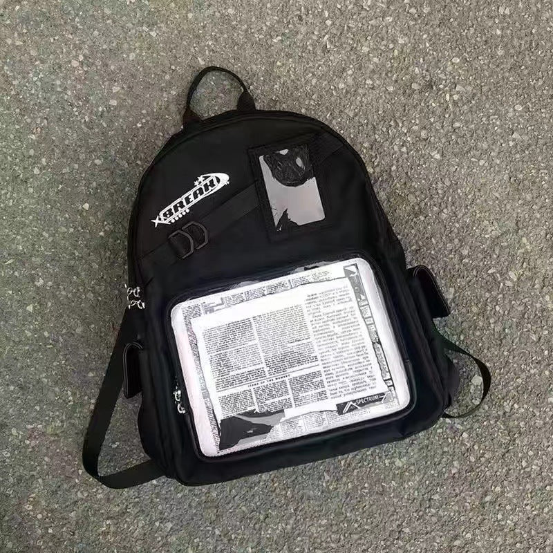 Large Capacity Daily Neutral College Class Middle School Students' Schoolbags