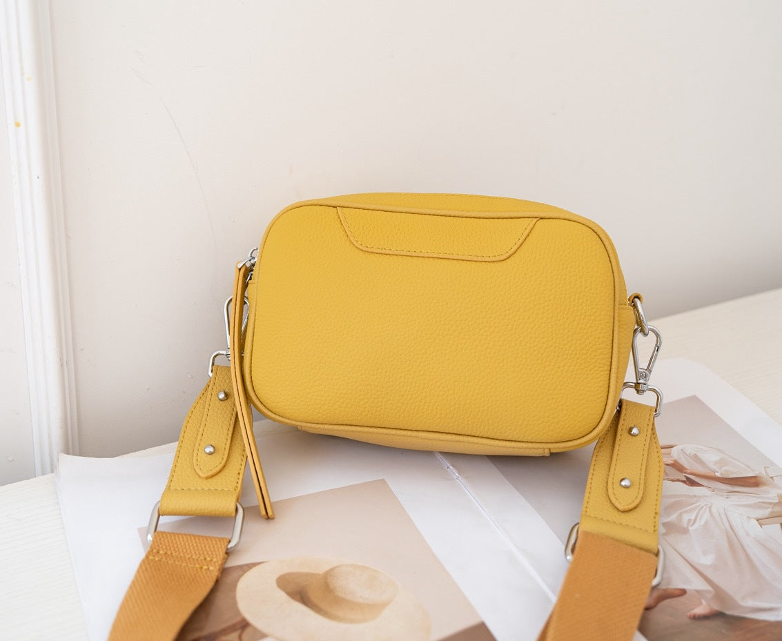 Elegant Women's Nine First Layer Cowhide Crossbody Bags