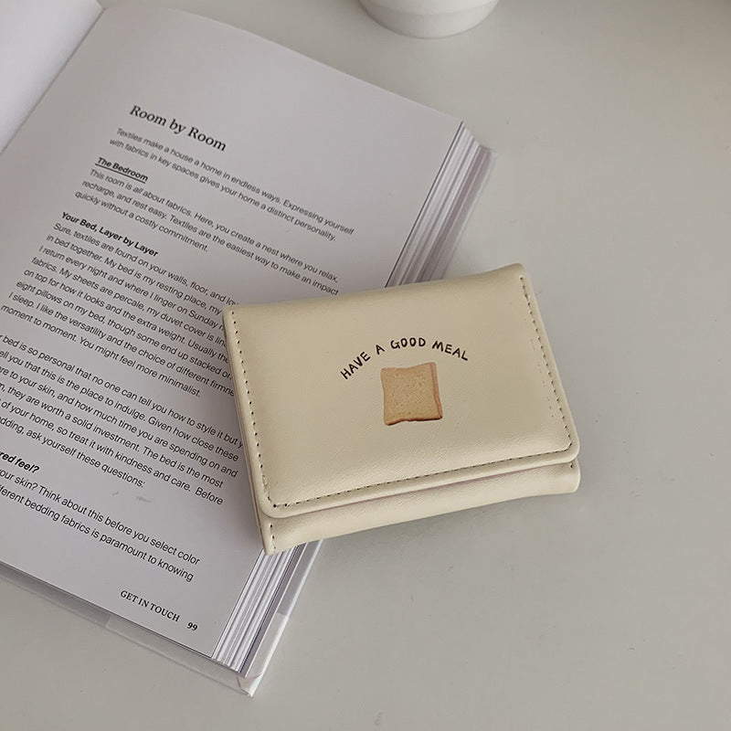 Women's Korean Short Cute Cartoon Change Clutch Ladies Wallets