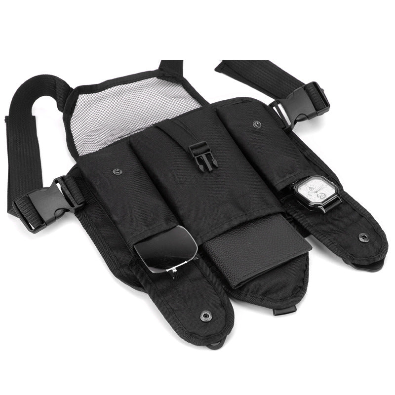 Personalized Work Clothes Vest Tide Simple Men's Chest Bags