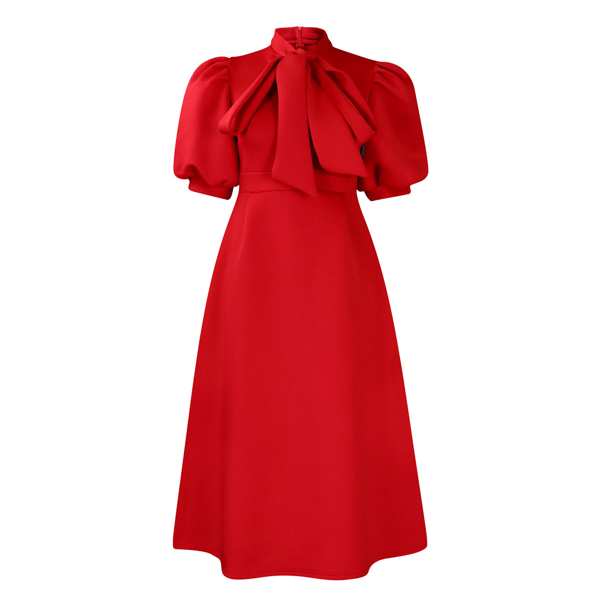 Versatile Summer Sleeve Bow Puffy Banquet Dress