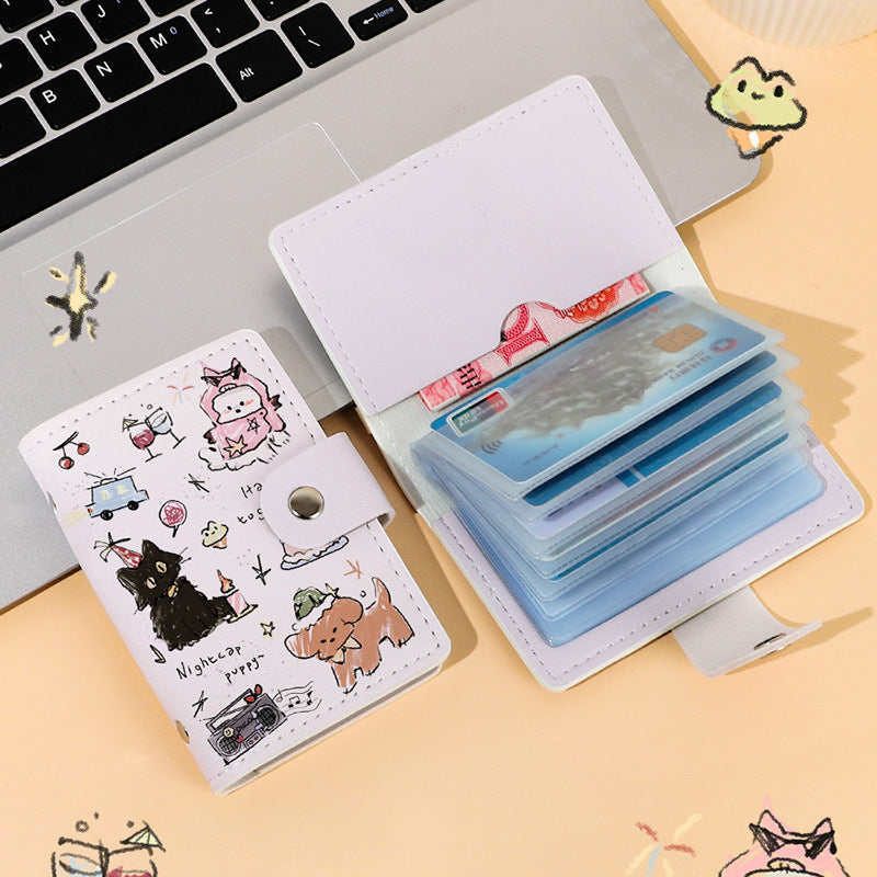 Mary Cartoon Cute Large Capacity Multiple Slots Card Holder