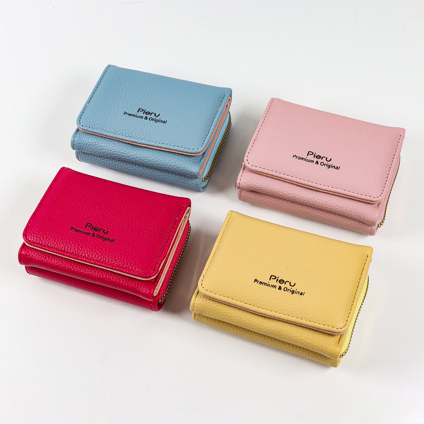 Women's Short Korean Zipper Simple Multifunctional Ladies Wallets