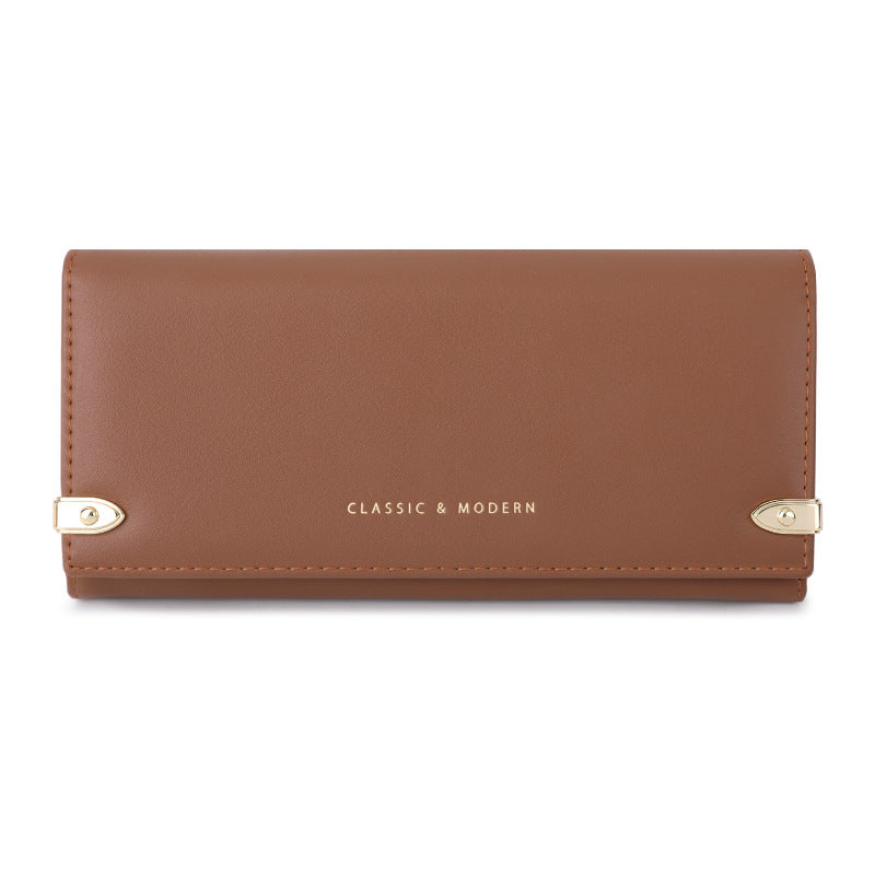 Women's High-grade Leather Long Storage Carrying Multiple Ladies Wallets