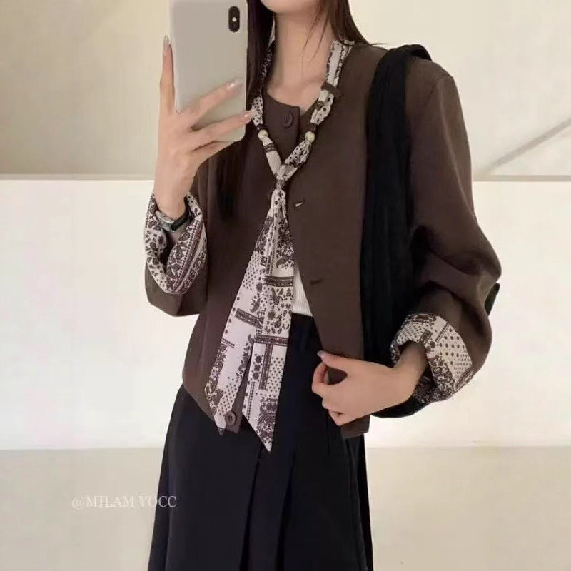 Versatile Comfortable Goods Contrasting Colors Stitching Vests
