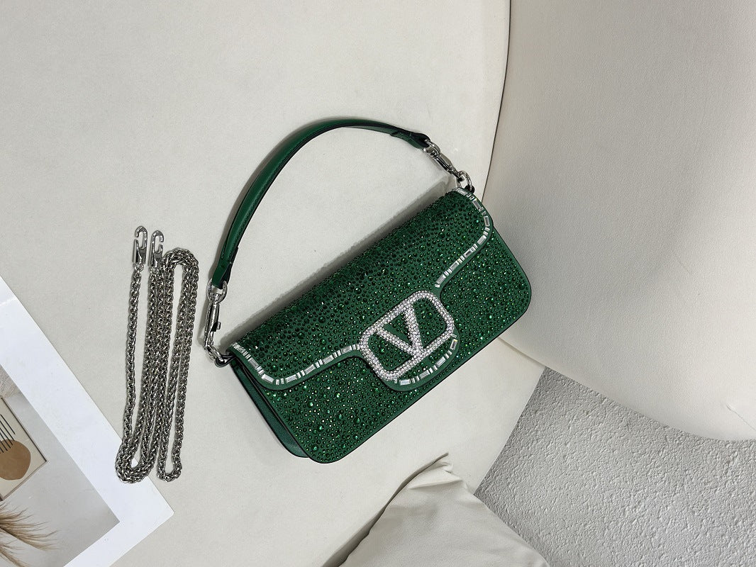 Comfortable Full Diamond Female Hand Holding Evening Bags