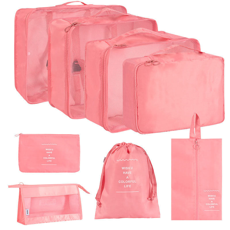 Korean Buggy Set Large Capacity Clothing Shoes Cosmetics Travel Bags