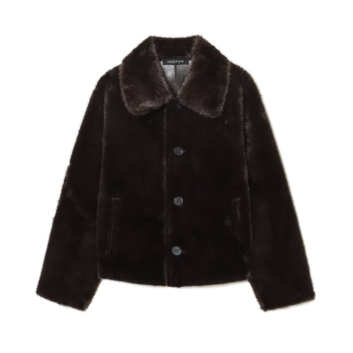 Women's Trendy Double-sided Imitation Leather Reversible Jackets