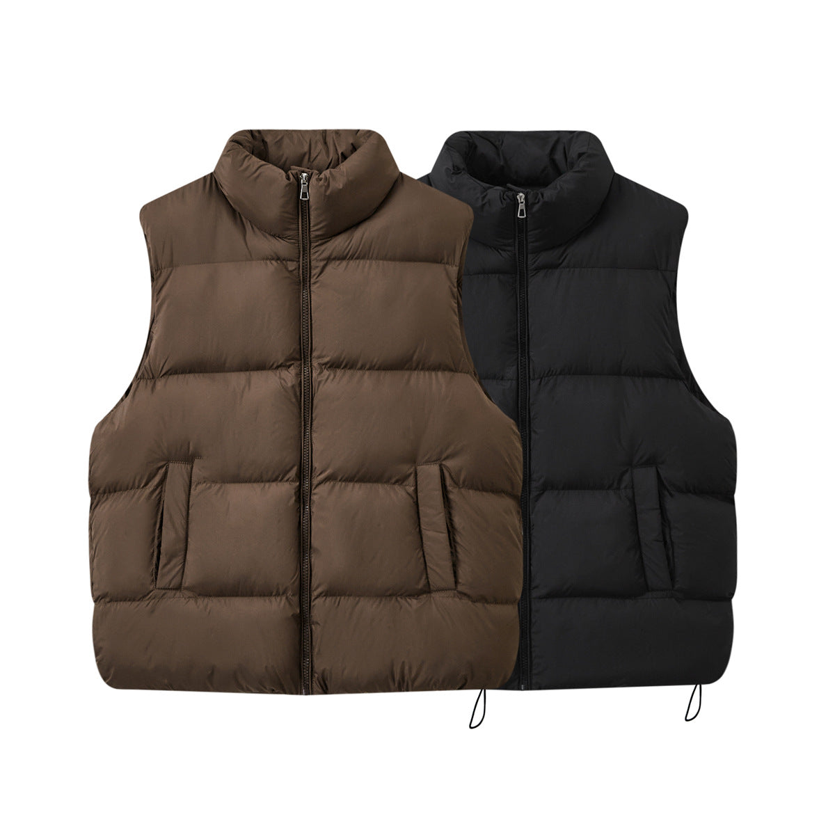 Winter Waistcoat Loose Warm Stand Collar Women's Vest