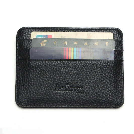 Men's Korean Style Simple Mini Multiple Slots Card Holder
