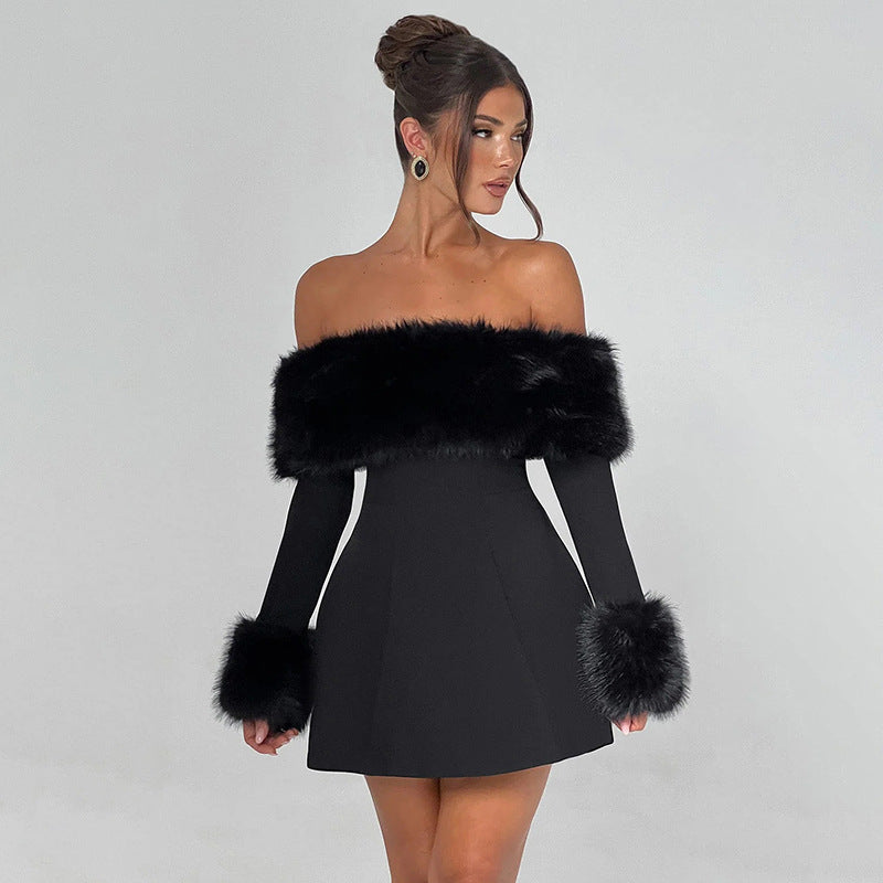 Women's Collar Sexy Long Sleeve Slim Fit Dresses