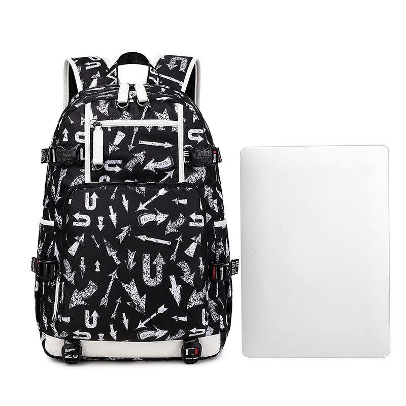 Men's Large Capacity Street Trend Leisure Middle School Students' Schoolbags