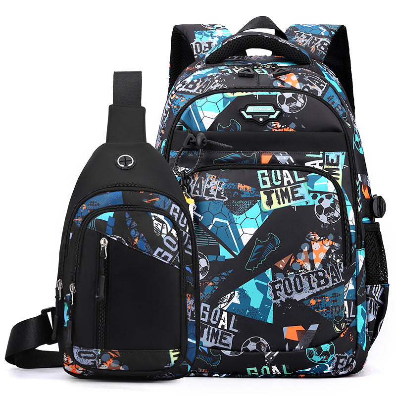 Men's Printed Fashion One-piece Lightweight Two-piece Boys Backpacks