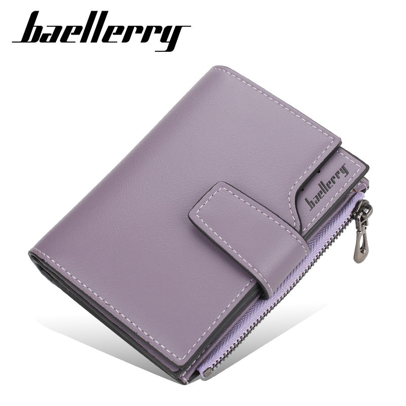 Women's Fashion Zipper Short Korean Style Trendy Ladies Wallets