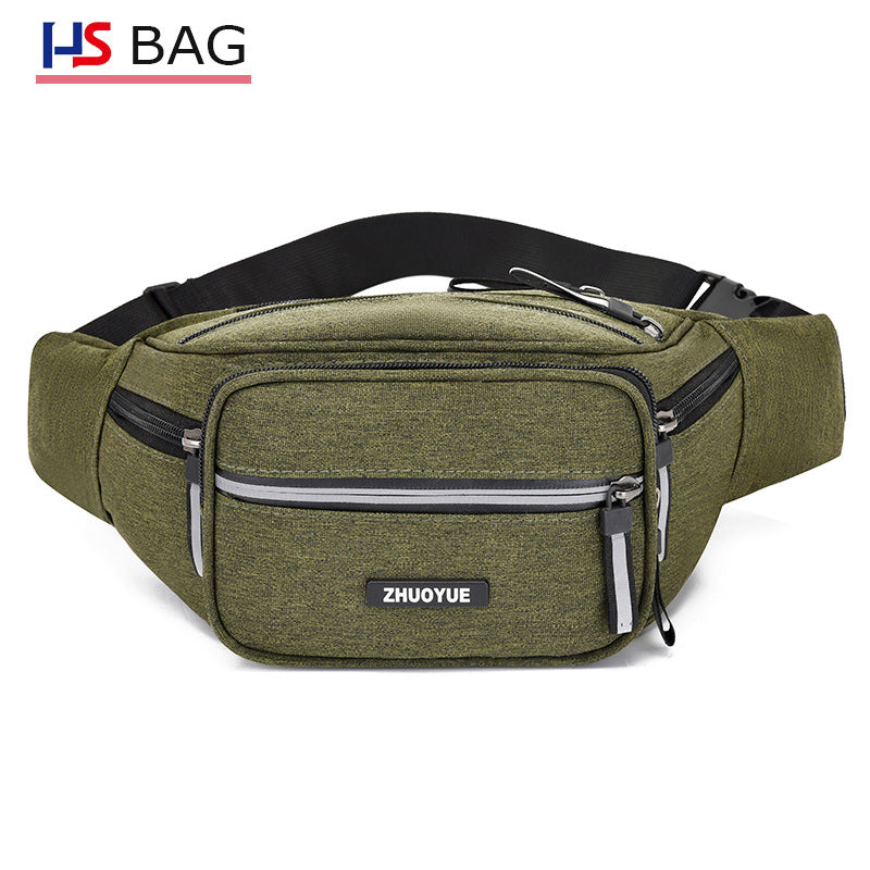 Korean Style Waterproof Oxford Cloth Stall Supermarket Large Men's Waist Packs