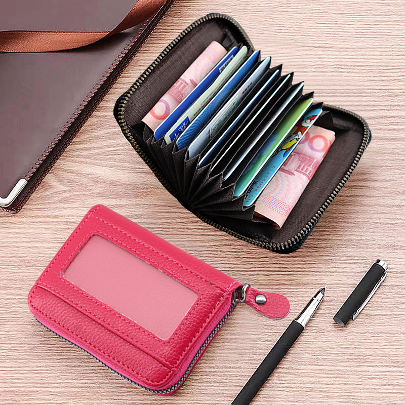 Women's & Men's & Expanding Credentials Large Capacity Multi Card Holder