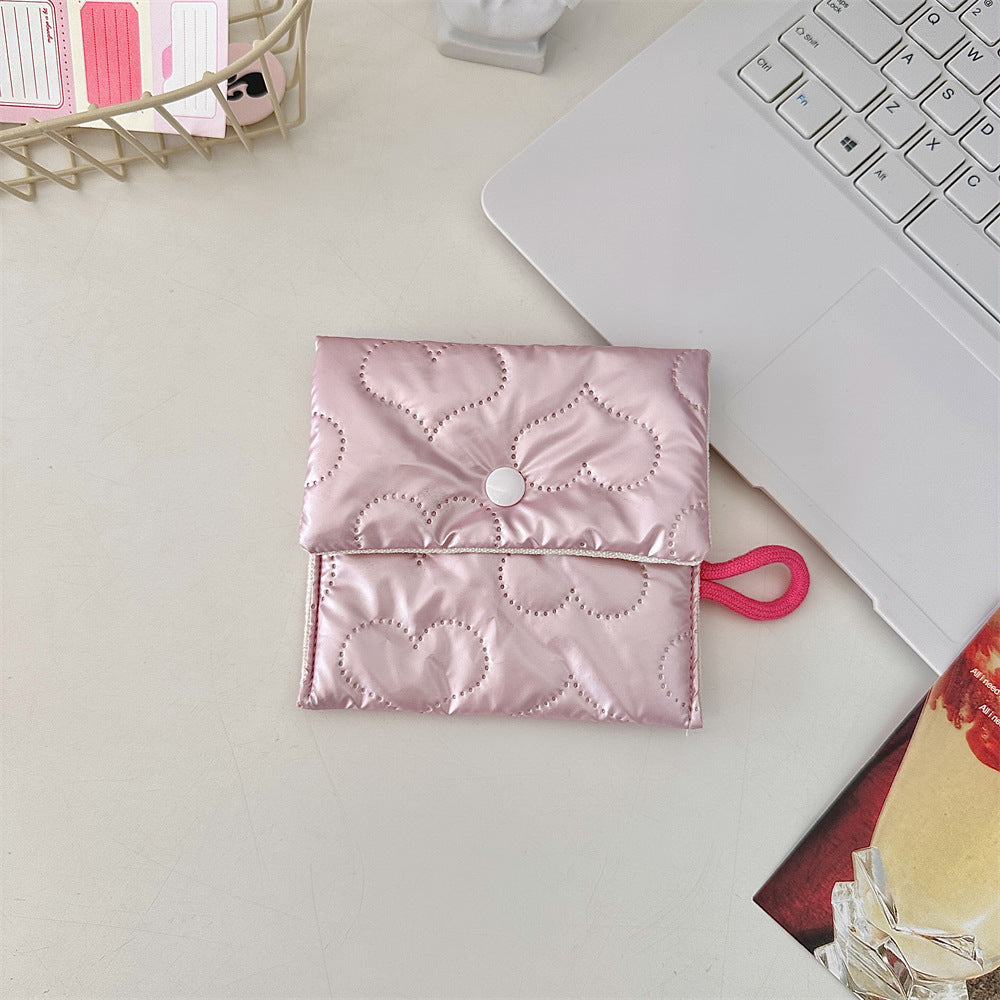 Heart-shaped Clutch Makeup Pocket Take It Cosmetic Bags