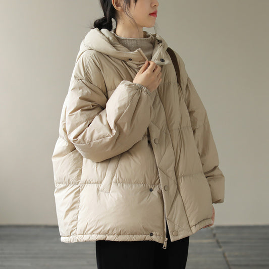 Women's Sleeve Hooded Warm Down For Casual Jackets