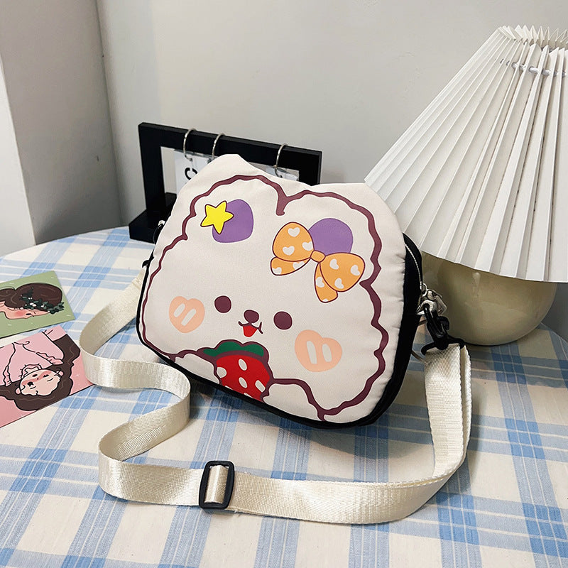 Cartoon Large Capacity Nylon Girly Sweet Shoulder Bags
