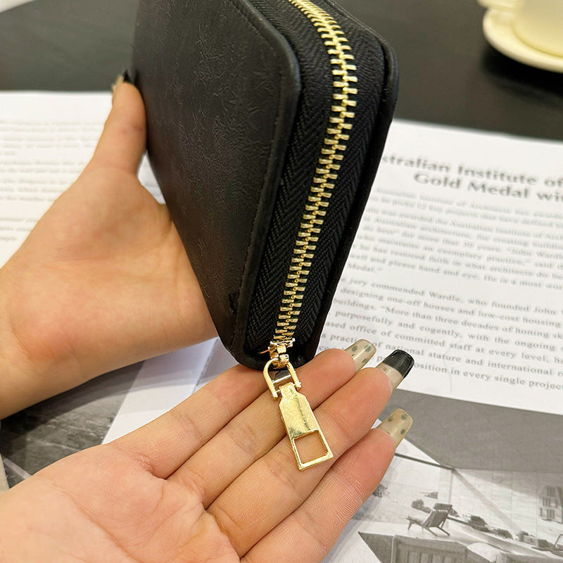 Long Zipper Multiple Slots Large Capacity Ladies Wallets