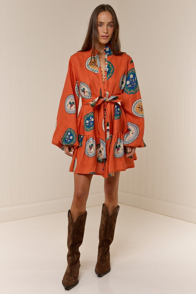 Casual Fashion Linen Shirt Temperament Wild Dress