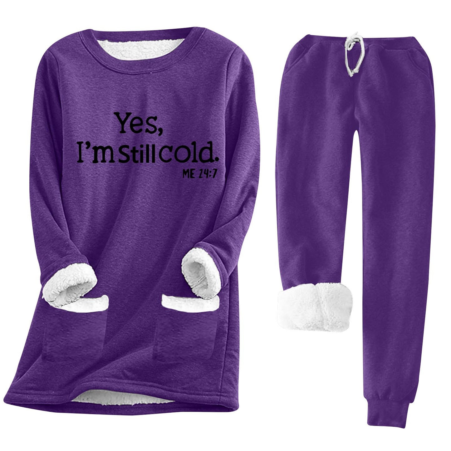 Women's Long-sleeved Pullover Casual Thickening Letter Print Sweaters