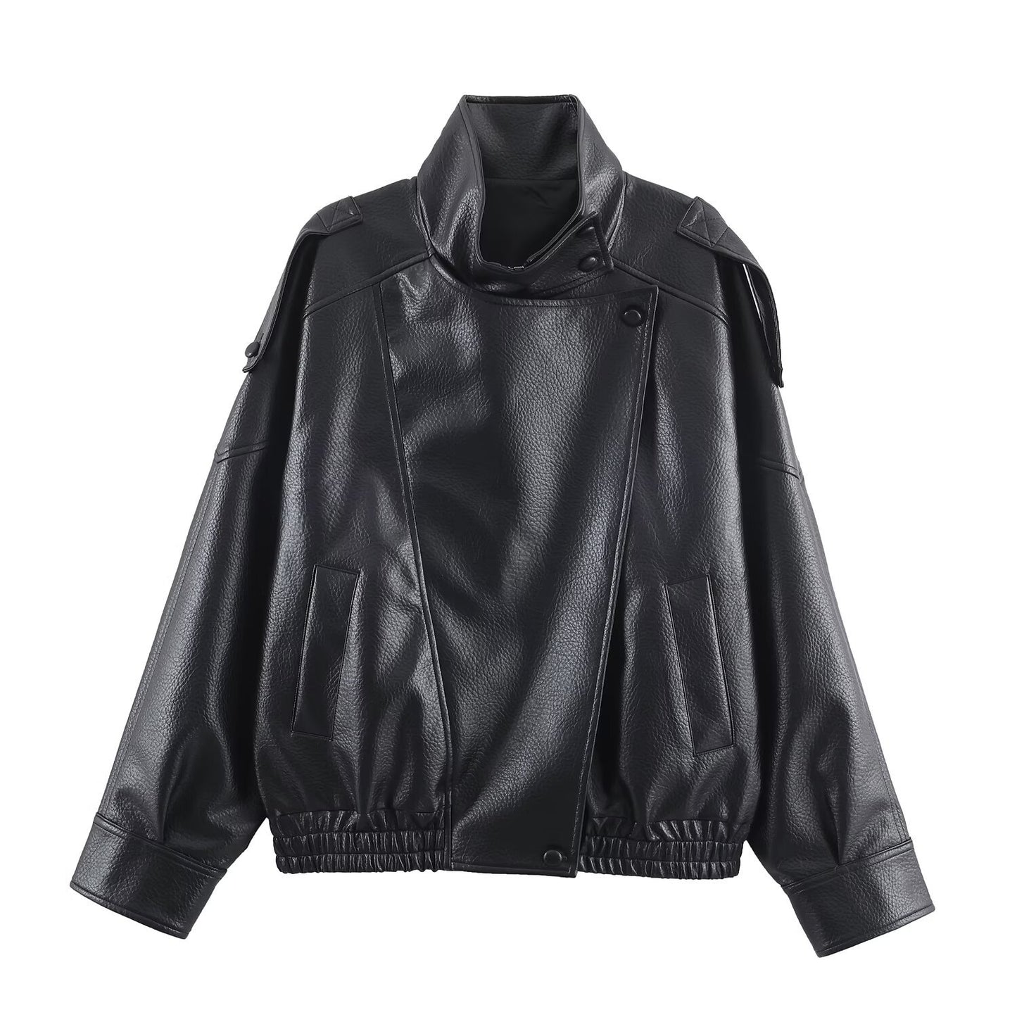 Women's Fashion Street Casual Imitation Leather Jackets