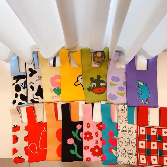 Panda Series With Fashion Korean Style Tote Bags