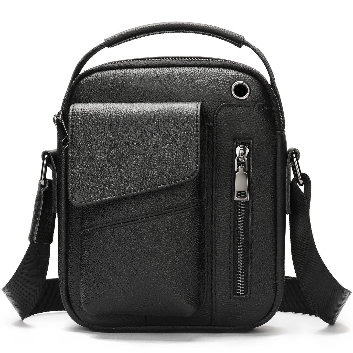 Men's Versatile Glamorous Leather First Layer Men's Messenger Bags