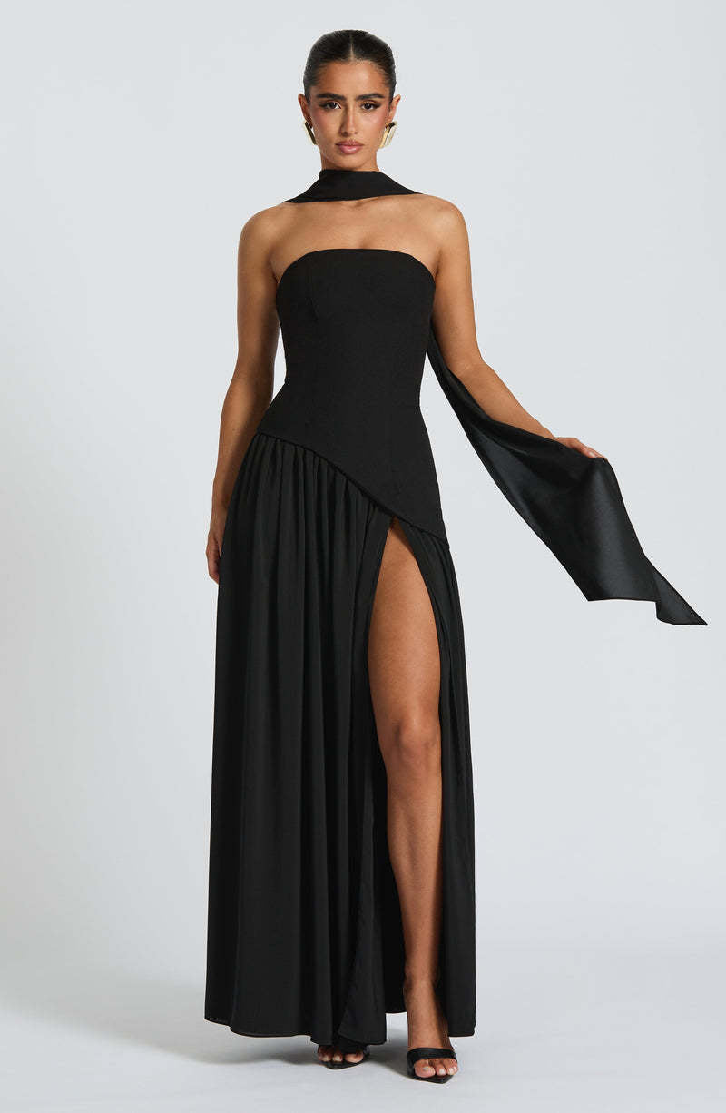 Women's Tube Pure Color Split Dress Fashion Sexy Dresses