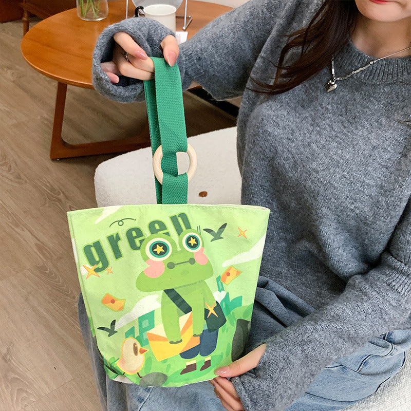 Korean Style Commuter Canvas Cute Cloth Handbags