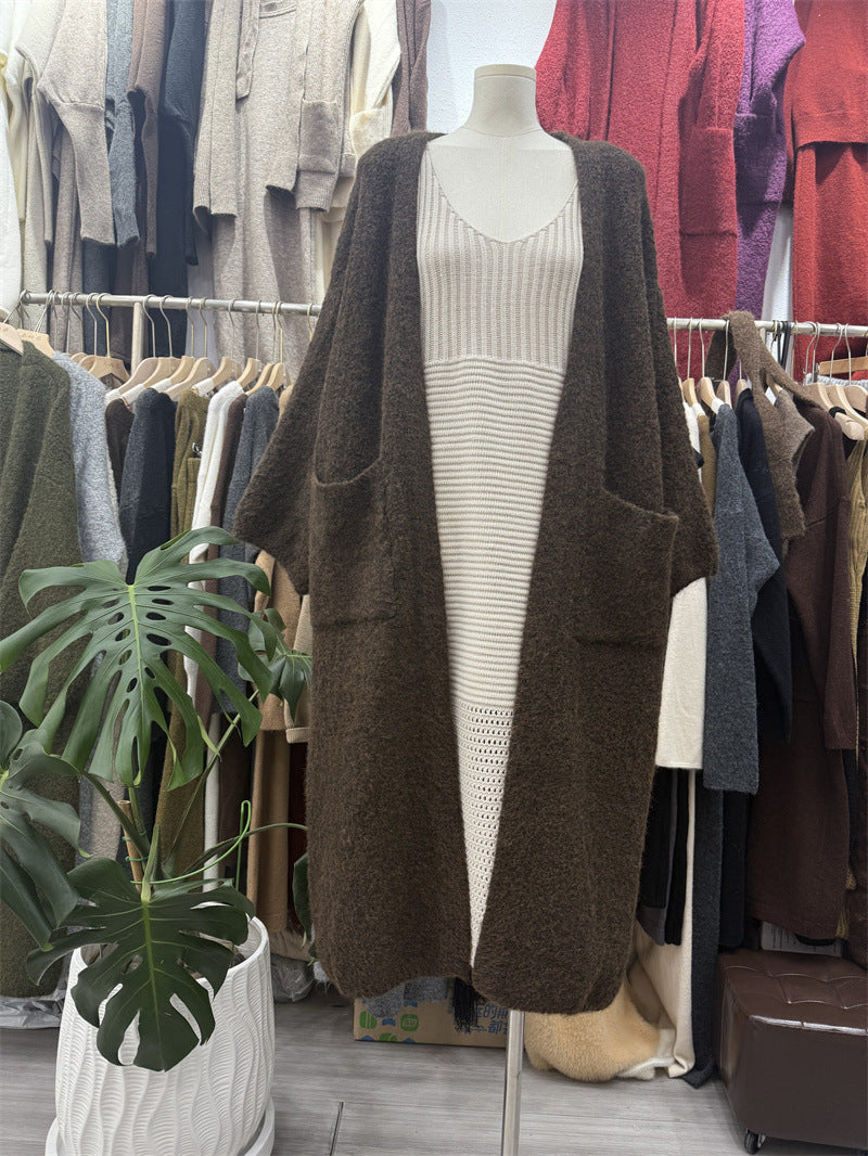 Long Knitted Korean Style Casual Loose Knitwear