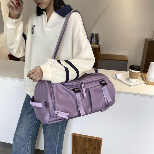 Short Distance Dry Wet Separation Round Travel Bags