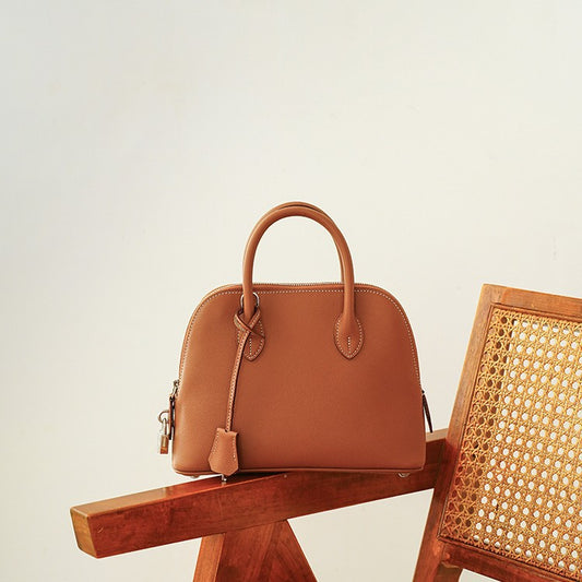 Shell First Layer Cowhide Portable Versatile Handbags